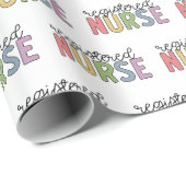 Registriert Nurse RN Nurse Abschluss Geschenkpapier (Rolleneckpunkt)