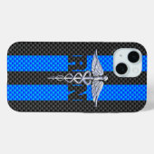 Registriert Nurse RN Silver Caduceus Case-Mate iPhone Hülle (Rückseite (Horizontal))