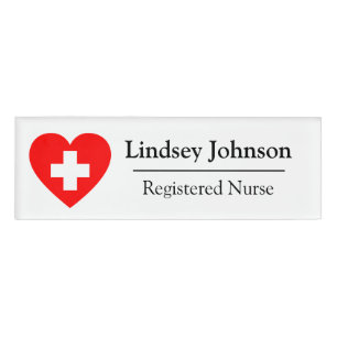 Registriert Nurse-RN-Symbol Namenschild