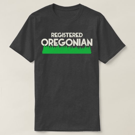 Registriert Oregon Oregon Pride Design T-Shirt (Design vorne)