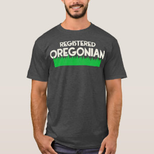 Registriert Oregon Oregon Pride Design T-Shirt