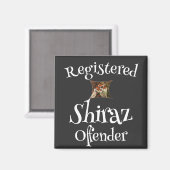 Registriert Shiraz-Straftäter Magnet (Vorderseite/Rückseite)