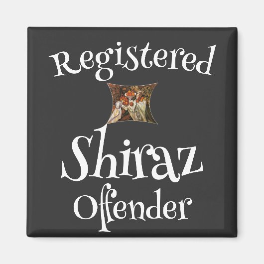 Registriert Shiraz-Straftäter Magnet (Vorne)