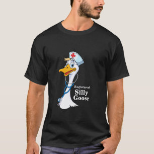 Registrierte alberne Gans Krankenschwester T-Shirt