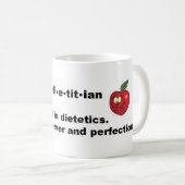 Registrierte Diätetiker-Tasse Kaffeetasse (VorderseiteRechts)