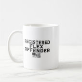 Registrierte Flex Offender Funny Bodybuilding Work Kaffeetasse (Links)