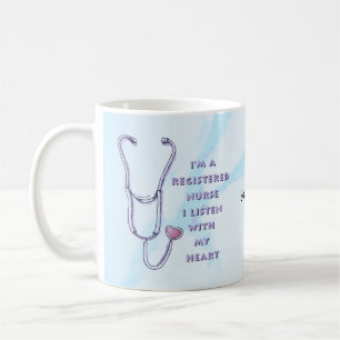Registrierte Herzkrankenschwester Kaffeetasse