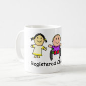 Registrierte Kinder Kaffeetasse (Vorderseite Links)