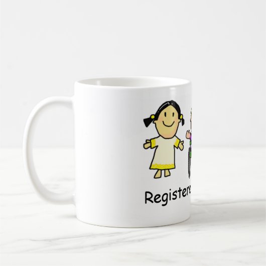 Registrierte Kinder Kaffeetasse (Links)