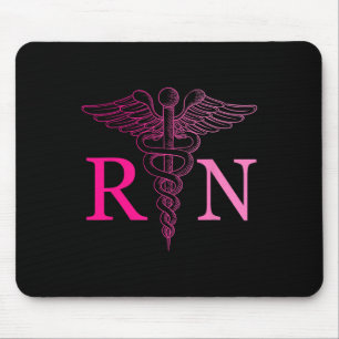Registrierte Krankenpflege Rosa Rn Nursing Krawatt Mousepad
