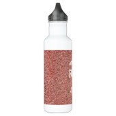 Registrierte Krankenschwester Caduceus Rose Gold G Edelstahlflasche (Links)