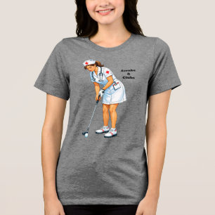 Registrierte Krankenschwester in Uniform beim Einl Tri-Blend Shirt