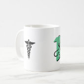 Registrierte Krankenschwester-Kaffee-Tasse Kaffeetasse (Vorderseite Links)