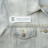 Registrierte Krankenschwester - Logo - Grün Namensschild (Beispiel)