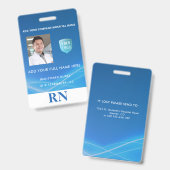 Registrierte Krankenschwester,LPN-Foto-ID mit Logo Ausweis (Vorder- & Rückseite)