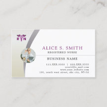 Registrierte Krankenschwester mit RN-Logo und Foto
