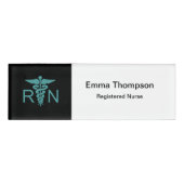 Registrierte Krankenschwester Moderne einfache med Namenschild (Vorderseite)
