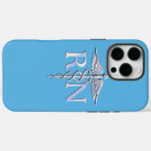 Registrierte Krankenschwester RN Caduceus auf Baby Case-Mate iPhone Hülle (Rückseite (Horizontal))