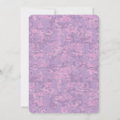 Registrierte Krankenschwester RN Caduceus auf rosa Einladung (Rückseite)