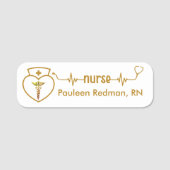 Registrierte Krankenschwester RN Name Abzeichen Kl Namensschild (Vorderseite)