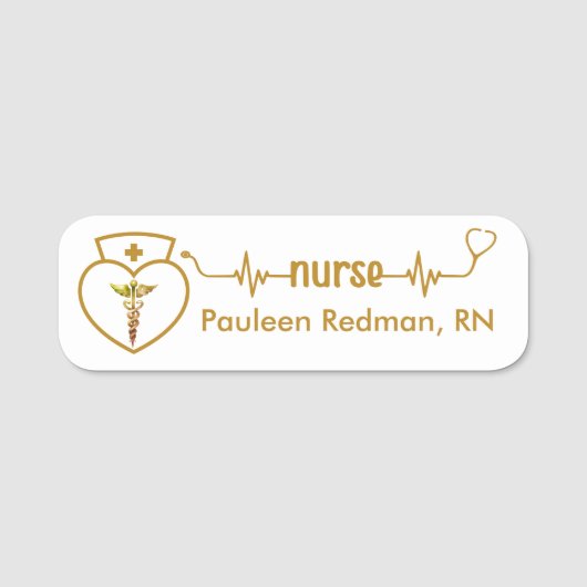 Registrierte Krankenschwester RN Name Abzeichen Kl Namensschild (Vorderseite)