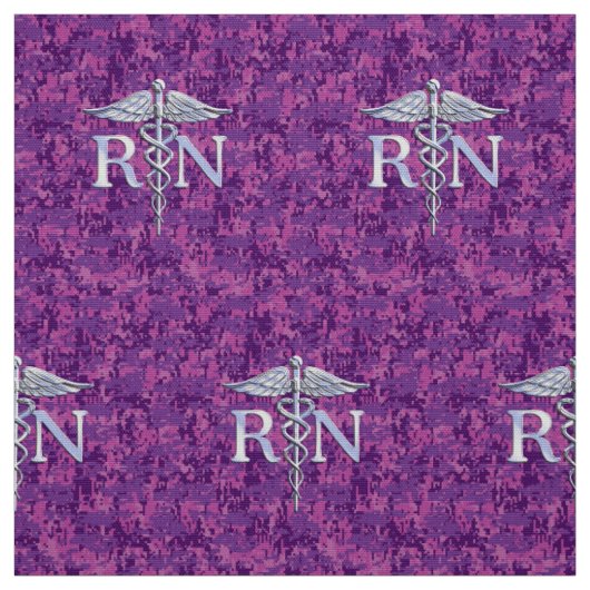 Registrierte Krankenschwester RN silberne Stoff (Muster)