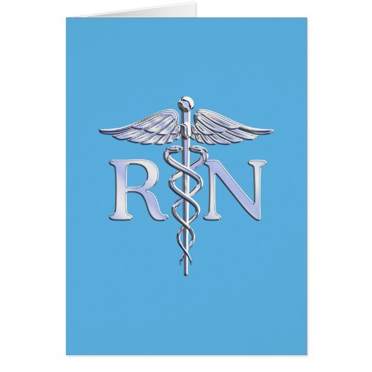 Registrierte Krankenschwester RN Silver Caduceus a (Vorne)