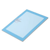 Registrierte Krankenschwester RN Silver Caduceus a Notizblock (angewinkelt)