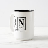 Registrierte Krankenschwester- (RN)Tasse, mit Zweifarbige Tasse (Vorderseite Links)