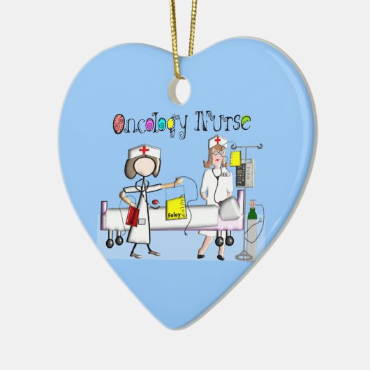 Registrierte Krankenschwester-Zickzack Entwurf Keramikornament (Links)