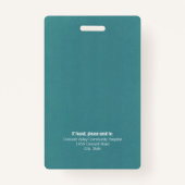 Registrierte Krankenversicherungsnummer Beruflich Ausweis (Rückseite)