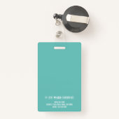 Registrierte Nurse RN Foto Vorlage weiß und grün Ausweis (Rückseite mit Rechteck)