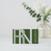 Registrierte Nurse Texturtexturierte FARBEN Visitenkarte (Stehend Vorderseite)