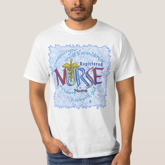 Registrierte Pflegefachfrau Caduceus T-Shirt (Vorderseite)