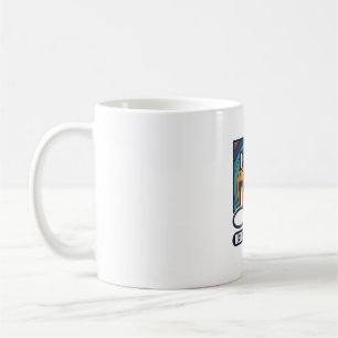 Registrierte Pflegefachfrau RN Vintage-Regenbogen- Kaffeetasse