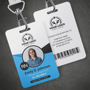 Registrierte Pflegefachkraft RN Foto & Barcode Med Ausweis
