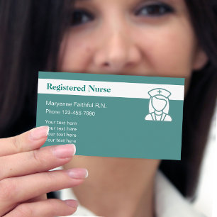 Registrierte Pflegekraft Modernes Design Visitenkarte