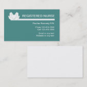 Registrierte Visitenkarte (Vorne/Hinten)