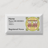 Registrierte Visitenkarten für Krankenpfleger-indi Visitenkarte (Vorderseite)