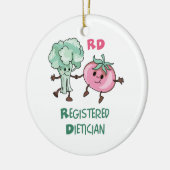 Registrierter Diätetiker Keramik Ornament (Links)