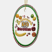 REGISTRIERTER DIETIKER DER FRUCHT KERAMIK ORNAMENT (Links)