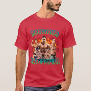 Registrierter Fleischer Straftäter lustig T-Shirt