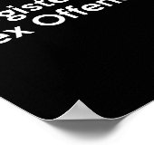 Registrierter Flex Offender Funny Bodybuilder Work Poster (Ecke)