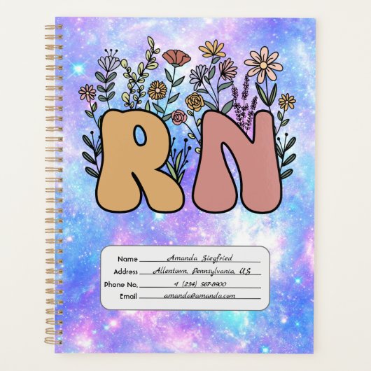 Registrierter Krankenpfleger Planer (Vorderseite)