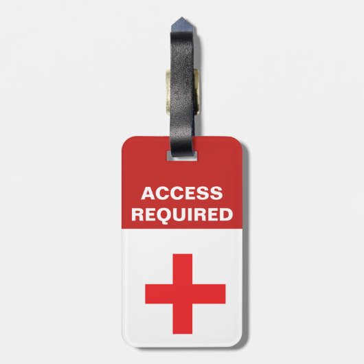 Registrierter Service-Tierumbau (mit FOTO/NAME) Gepäckanhänger (Rückseite vertikal)