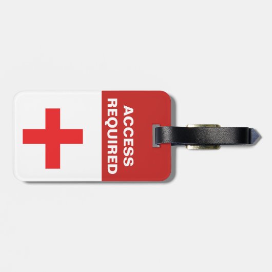 Registrierter Service-Tierumbau (mit FOTO/NAME) Gepäckanhänger (Rückseite horizontal)