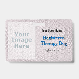 Registrierter therapeutischer Hund - hellrosa Abze Ausweis