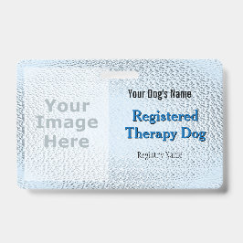 Registrierter therapeutischer Hund - Light Blue Ab Ausweis