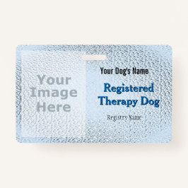 Registrierter therapeutischer Hund - Light Blue Ab Ausweis