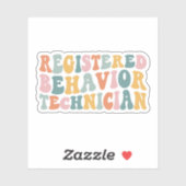 Registrierter Verhaltenstechniker RBT BCBA ABA Ges Aufkleber (Blatt)